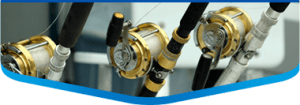 fishing reels on charter