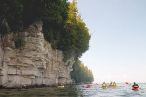 kayak bluff tour door county