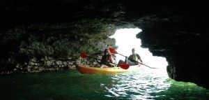 kayak cave tour door county