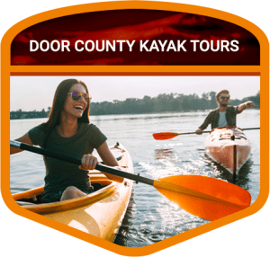 man and woman on kayak tour