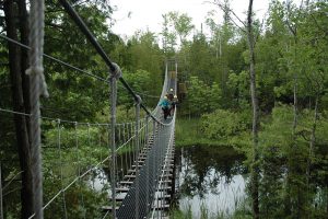 suspension rope bridge in door county