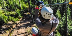 ziplining trips in door county