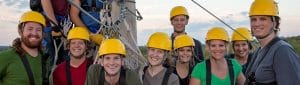 employee ziplining trips in door county wisconsin